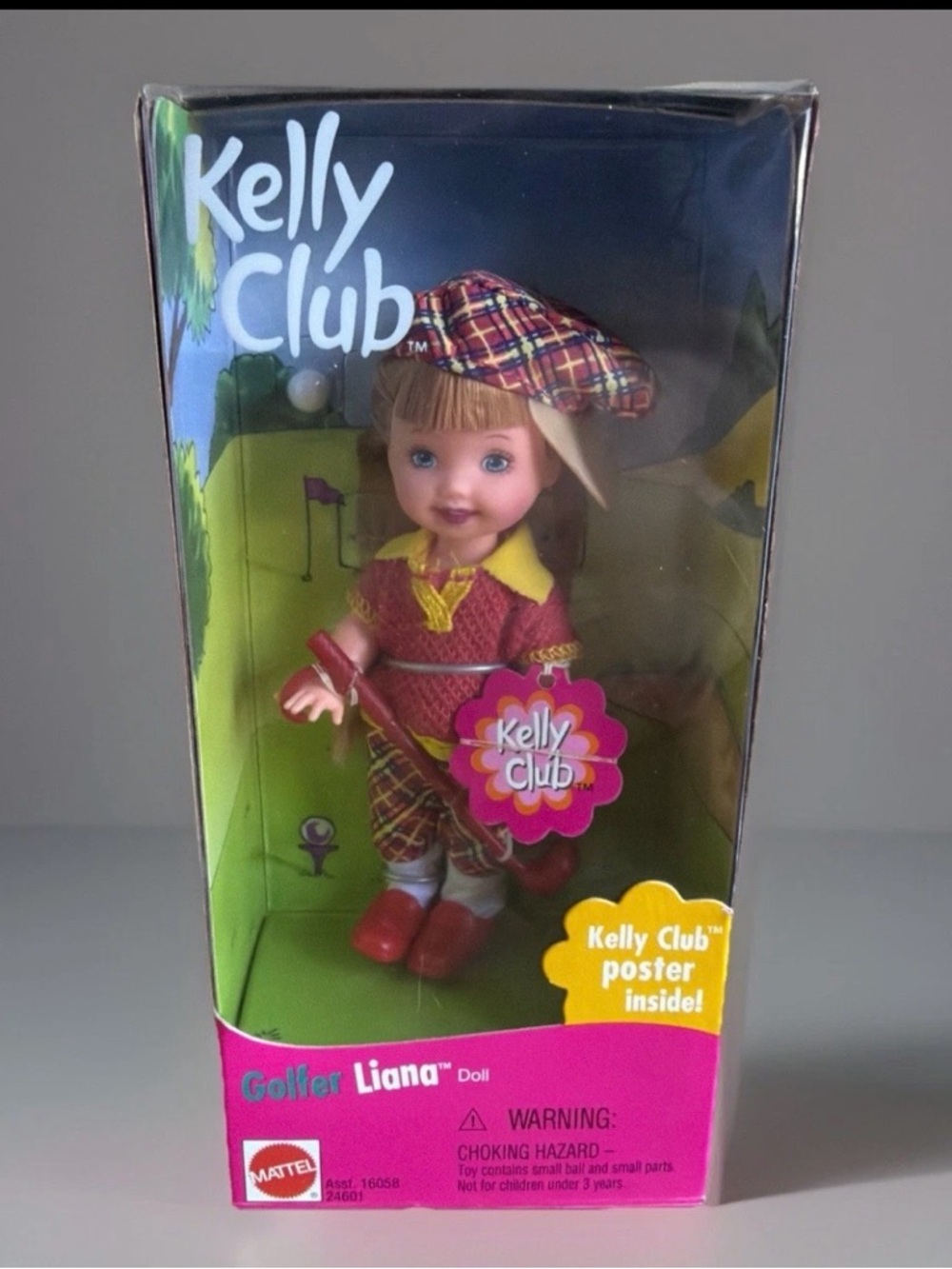 Mattel Kelly Club Golfer Liana Doll - Red, Yellow & Plaid